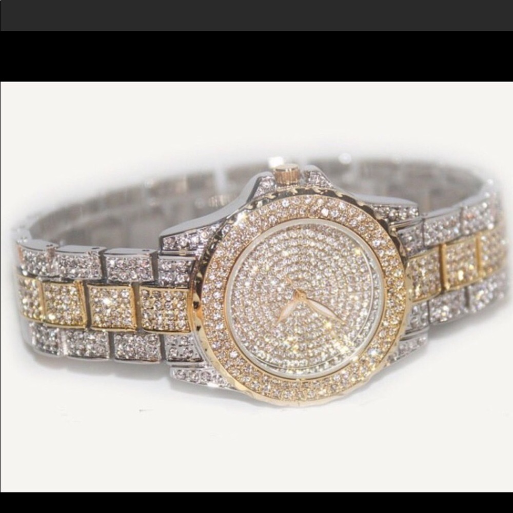 Crystal rhinestone watch